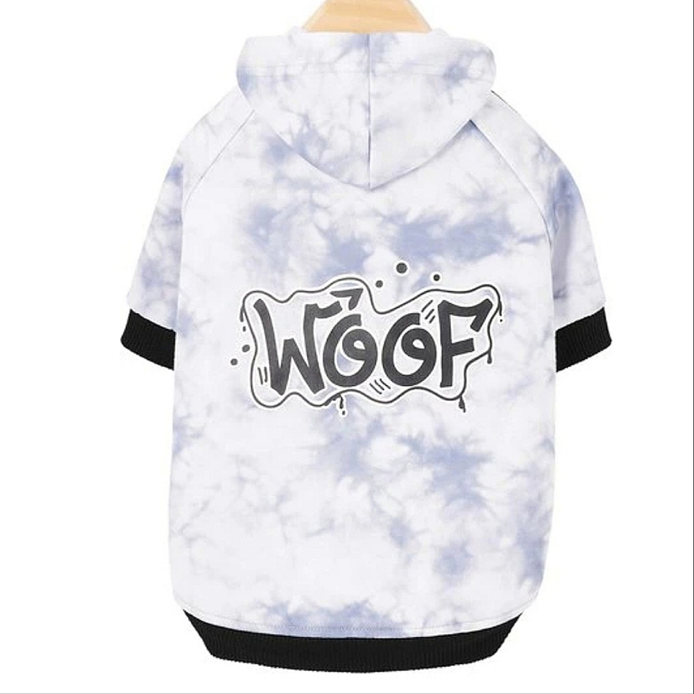 NWOT Frisco Woof Tie Dye Dog Hoodie sz M - Picture 3 of 5